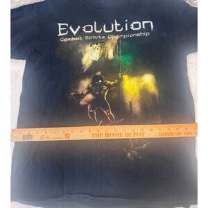 Evolution Combat Sports Championship Graphic T Shirt Black Gildan Ultra Cotton L
